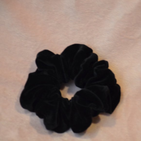 Black Velvet Scrunchie - Picture 1 of 5